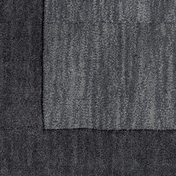 Livabliss Mystique Hand-loomed Wool Area Rug with High Low Pile for Large Living Rooms Charcoal, Black 2'6" x 8' M347-268