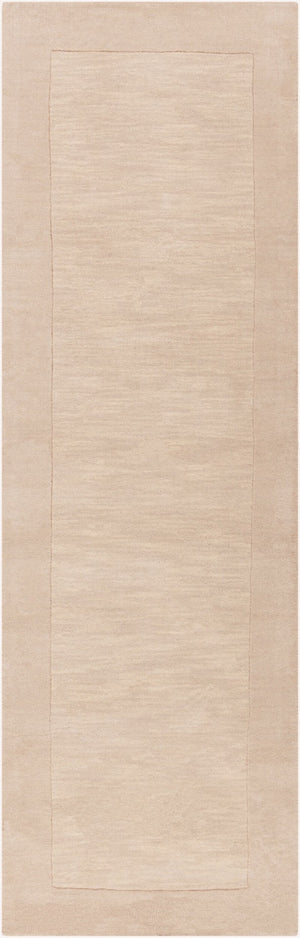 Livabliss Mystique Hand Loomed Wool Area Rug with High Low Pile for Modern Living Rooms Cream, Beige 2'6" x 8' M348-268