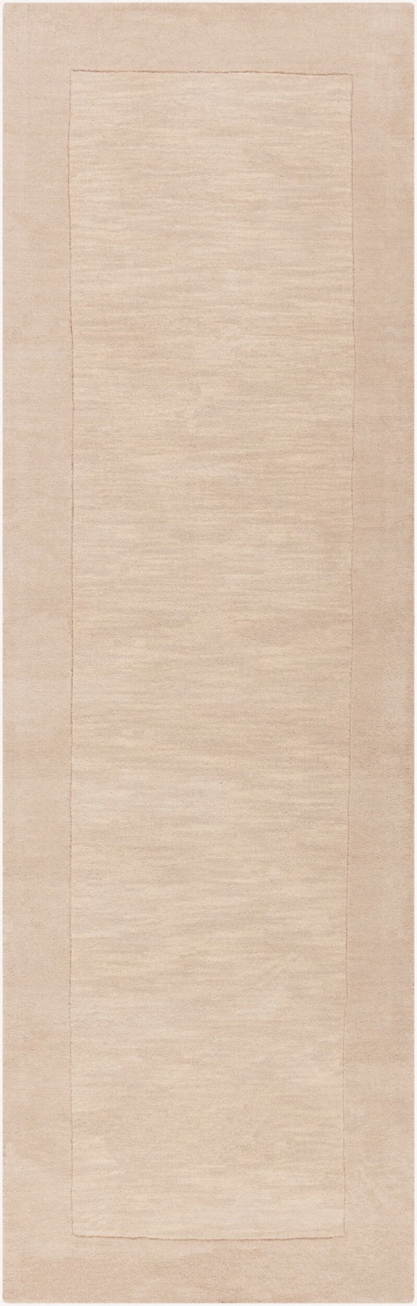 Livabliss Mystique Hand Loomed Wool Area Rug with High Low Pile for Modern Living Rooms Cream, Beige 2'6" x 8' M348-268