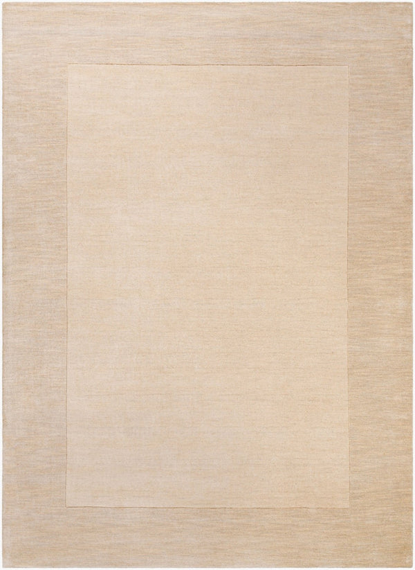 Livabliss Mystique Hand Loomed Wool Area Rug with High Low Pile for Modern Living Rooms Cream, Beige 8' x 11' M348-811