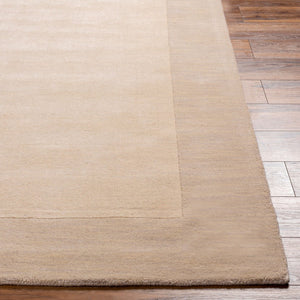 Livabliss Mystique Hand Loomed Wool Area Rug with High Low Pile for Modern Living Rooms Cream, Beige 9' x 13' M348-913