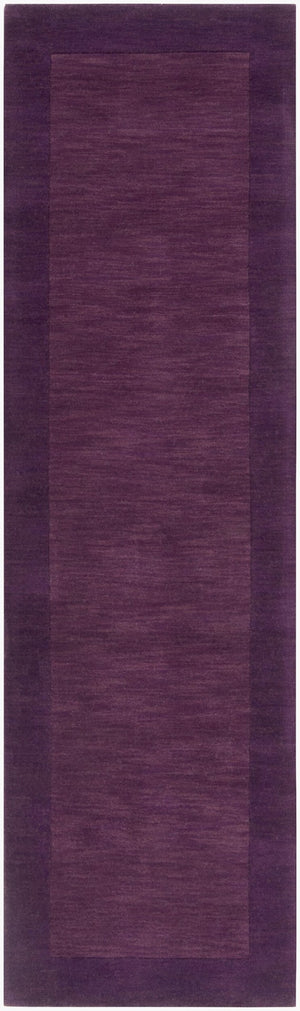 Livabliss Mystique Hand Loomed Wool Area Rug with High Low Pile for Modern Living Spaces Dark Purple, Da 2'6" x 8' M349-268