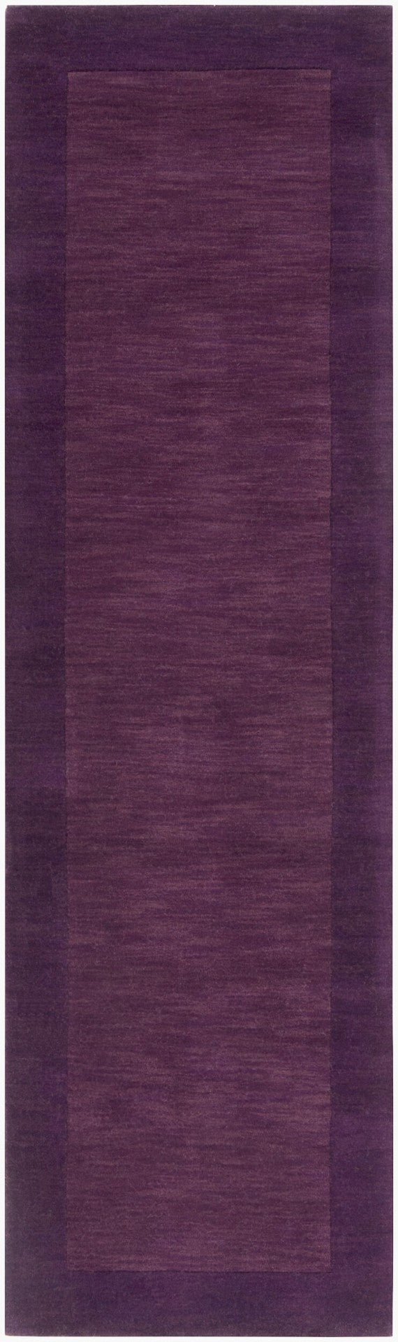Livabliss Mystique Hand Loomed Wool Area Rug with High Low Pile for Modern Living Spaces Dark Purple, Da 2'6" x 8' M349-268