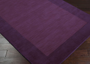 Livabliss Mystique Hand Loomed Wool Area Rug with High Low Pile for Modern Living Spaces Dark Purple, Da 9'9" x 9'9" M349-99SQ