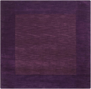 Livabliss Mystique Hand Loomed Wool Area Rug with High Low Pile for Modern Living Spaces Dark Purple, Da 9'9" x 9'9" M349-99SQ