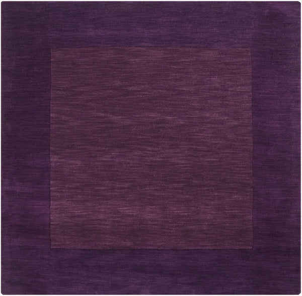 Livabliss Mystique Hand Loomed Wool Area Rug with High Low Pile for Modern Living Spaces Dark Purple, Da 9'9" x 9'9" M349-99SQ