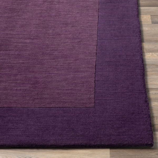 Livabliss Mystique Hand Loomed Wool Area Rug with High Low Pile for Modern Living Spaces Dark Purple, Da 9'9" x 9'9" M349-99SQ