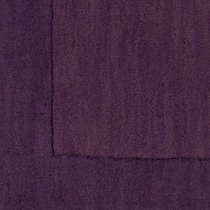 Livabliss Mystique Hand Loomed Wool Area Rug with High Low Pile for Modern Living Spaces Dark Purple, Da 9'9" x 9'9" M349-99SQ
