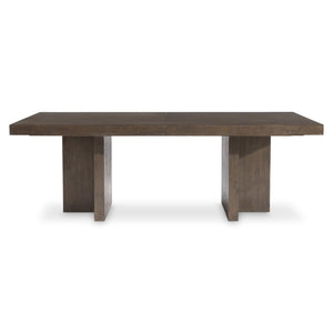 Bernhardt Bernhardt Outline Dining Table With Wire-Brushed Oak Cassel Finish, Double Pedestal, 88" Expandable K2213