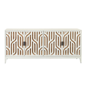 4-Door Credenza with Storage White with Painted Finish P301552 Pulaski Furniture