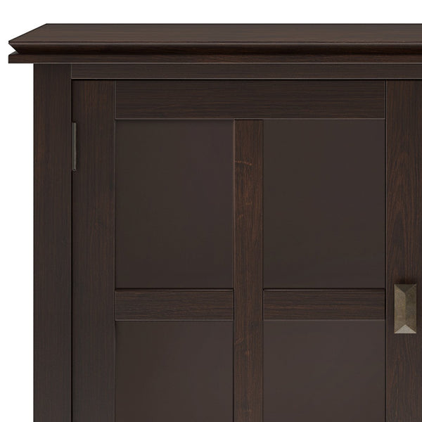 English Elm Artisan Large Sideboard Buffet - Elegant Dark Chestnut Brown, Functional Storage, Timeless Design B136P158417