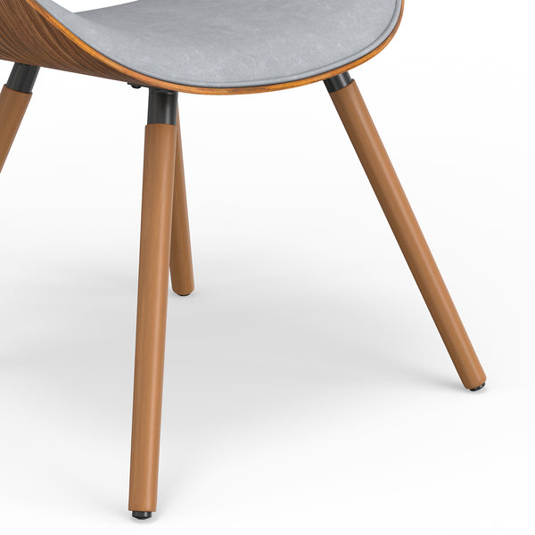 English Elm Marana Dining Chair In Stone Grey - Stylish Mid-Century Modern Design For Home & Office Use B136P158920