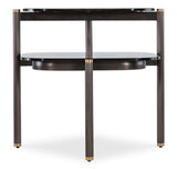 Grayson Tiered Side Table M38-80113-00 Black; Gold Hooker Furniture