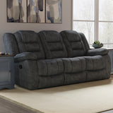 Parker House Bolton - Misty Storm Manual Glider Reclining Sofa And Recliner Light Grey 100% Polyester (W) Mbol-31-miss