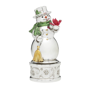Lenox Reed and Barton Vintage Christmas Musical Snowman Metallic, NO COLOR METAL 896416