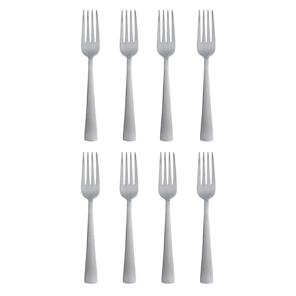 Lenox Oneida Zinc Everyday Flatware Dinner Forks, Set of 8 Metallic, STAINLESS METAL H083008C