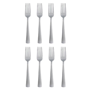 Lenox Oneida Zinc Everyday Flatware Dinner Forks, Set of 8 Metallic, STAINLESS METAL H083008C