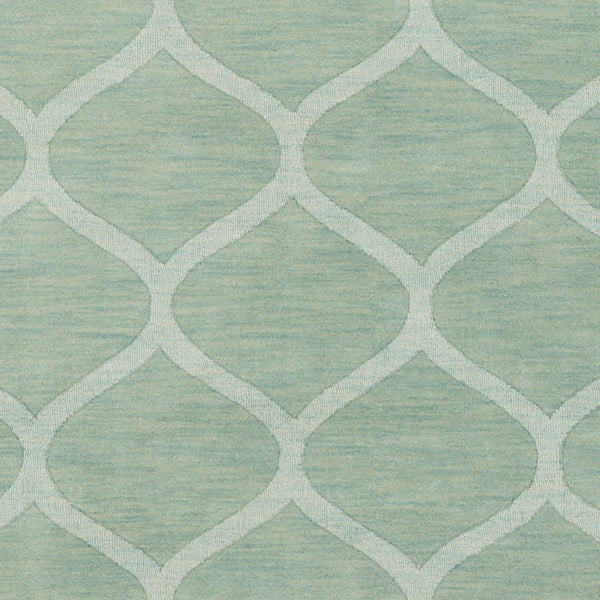 Surya Mystique Handmade Wool Rug 2'6" X 8' - Modern Decor With Natural Elegance & Medium Pile Quality Dusty Sage Wool M5100-268