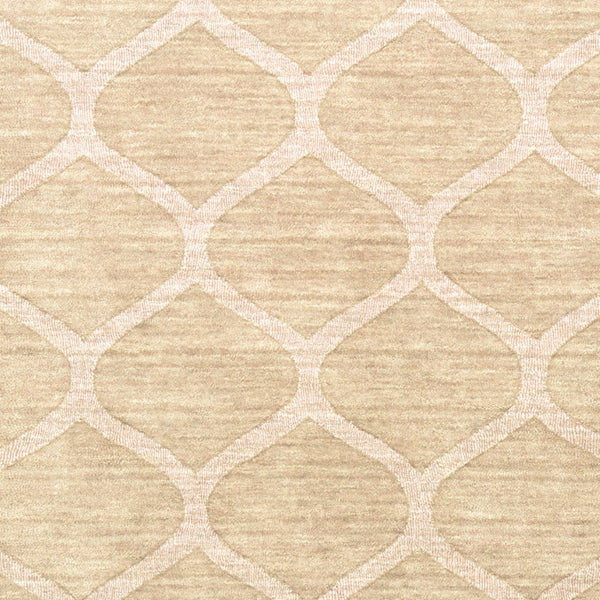 Surya Mystique Handmade Wool Rug 2'6" X 8' - Modern Decor With Natural Elegance & Medium Pile Quality Cream Wool M5107-268