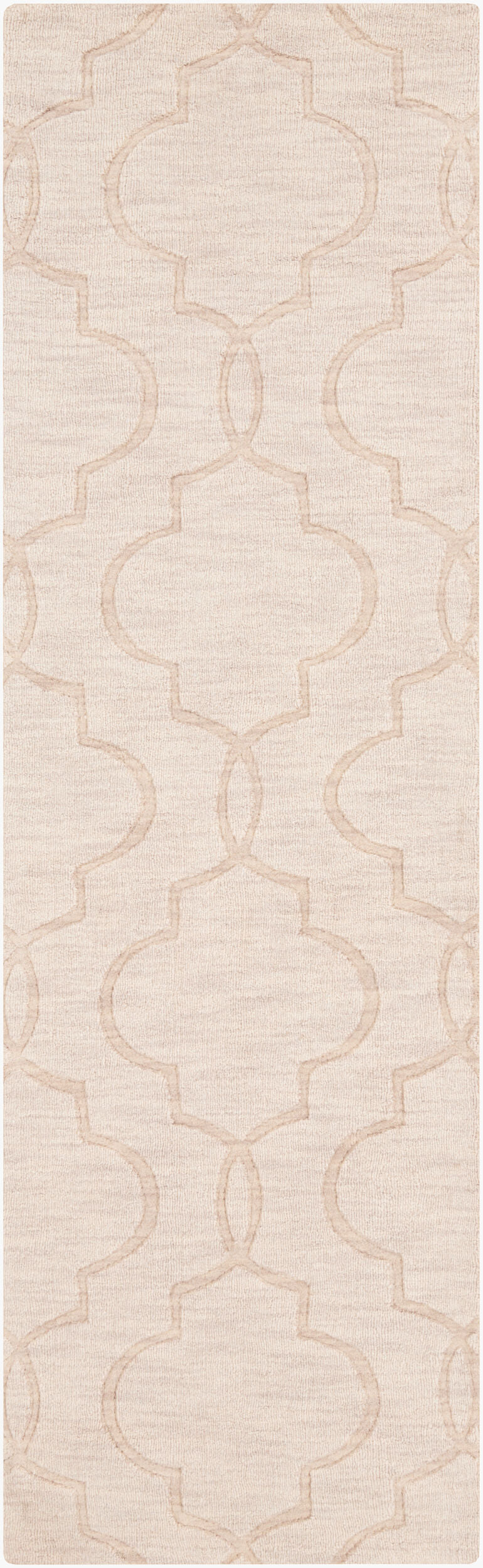 Surya Mystique Handmade Wool Rug 2'6" X 8' - Modern Decor With Natural Elegance & Medium Pile Quality Cream Wool M5179-268