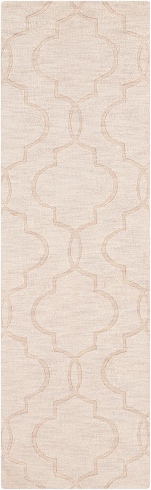Surya Mystique Handmade Wool Rug 2'6" X 8' - Modern Decor With Natural Elegance & Medium Pile Quality Cream Wool M5179-268