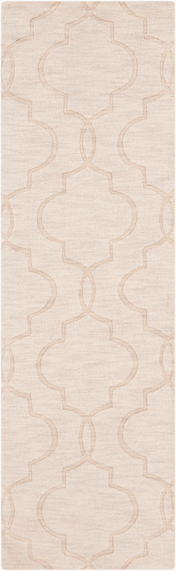 Surya Mystique Handmade Wool Rug 2'6" X 8' - Modern Decor With Natural Elegance & Medium Pile Quality Cream Wool M5179-268