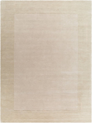 Livabliss Mystique Hand Loomed Wool Area Rug with High Low Pile for Modern Living Rooms Wheat, Ivory 8' x 11' M5324-811
