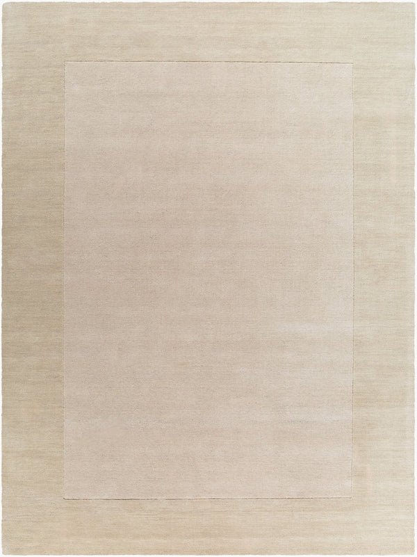 Livabliss Mystique Hand Loomed Wool Area Rug with High Low Pile for Modern Living Rooms Wheat, Ivory 8' x 11' M5324-811