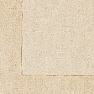 Livabliss Mystique Hand Loomed Wool Area Rug with High Low Pile for Modern Living Rooms Wheat, Ivory 8' x 8' M5324-8SQ