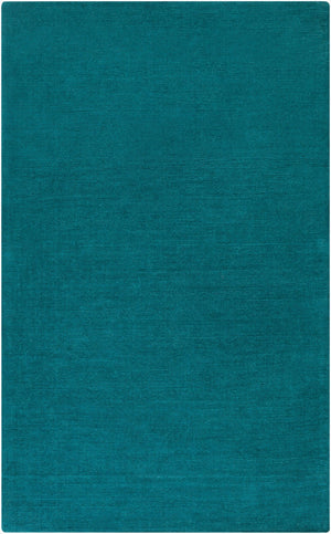 Livabliss Mystique Handloomed Wool Area Rug with High Low Pile Texture for Living Rooms Deep Teal 7'6" x 9'6" M5330-7696