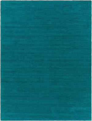 Livabliss Mystique Handloomed Wool Area Rug with High Low Pile Texture for Living Rooms Deep Teal 8' x 11' M5330-811