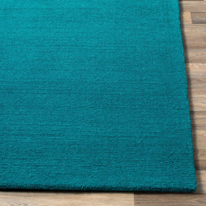 Livabliss Mystique Handloomed Wool Area Rug with High Low Pile Texture for Living Rooms Deep Teal 7'6" x 9'6" M5330-7696