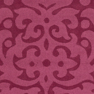 Surya Mystique 2'6" X 8' Handmade Wool Rug - Modern Decor, Exquisite Craftsmanship, Medium Pile Elegance Plum Wool M5342-268