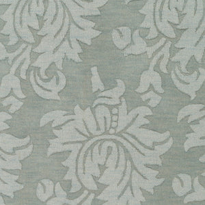 Surya Mystique 2'6" X 8' Handmade Wool Rug - Elegant Modern Decor, Medium Pile, Spot Clean Only, India Craftsmanship Light Blue Wool M5399-913