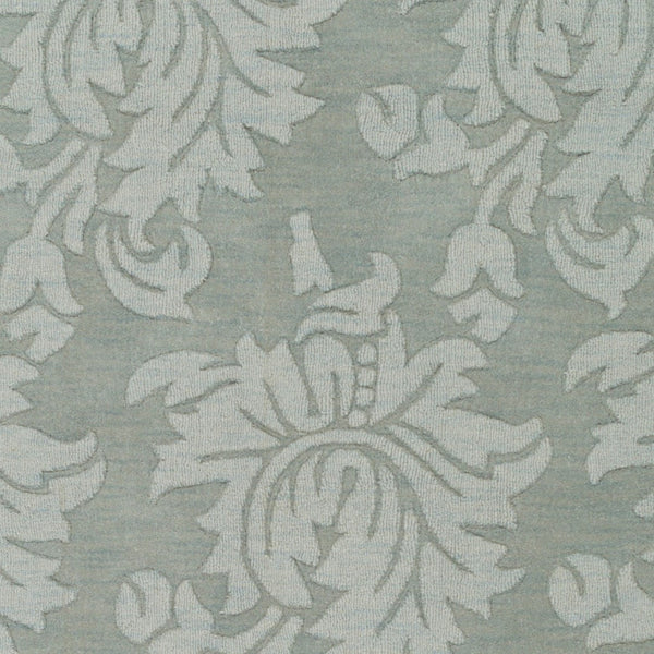 Surya Mystique 2'6" X 8' Handmade Wool Rug - Elegant Modern Decor, Medium Pile, Spot Clean Only, India Craftsmanship Light Blue Wool M5399-913