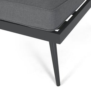 English Elm Norfolk Outdoor Left Sectional Seat with Mesh Back and Faux Wood Aluminum Frame 62750.00LGRY