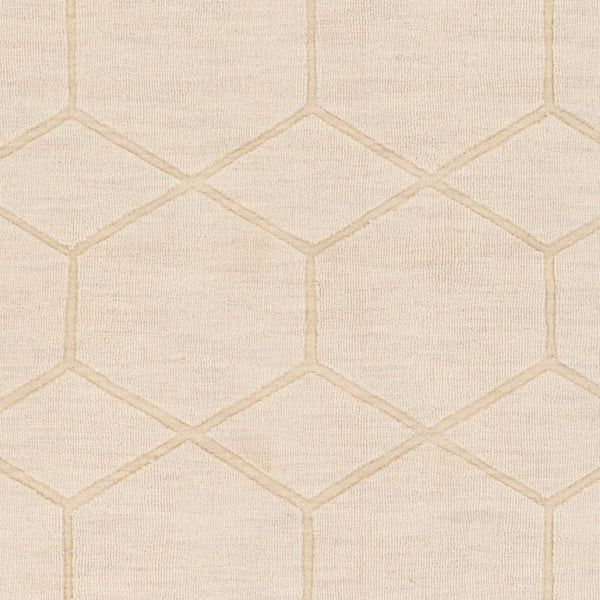 Surya Mystique 2'6" X 8' Handmade Wool Rug - Modern Decor Essential With Exquisite Craftsmanship & Style Ivory Wool M5432-268