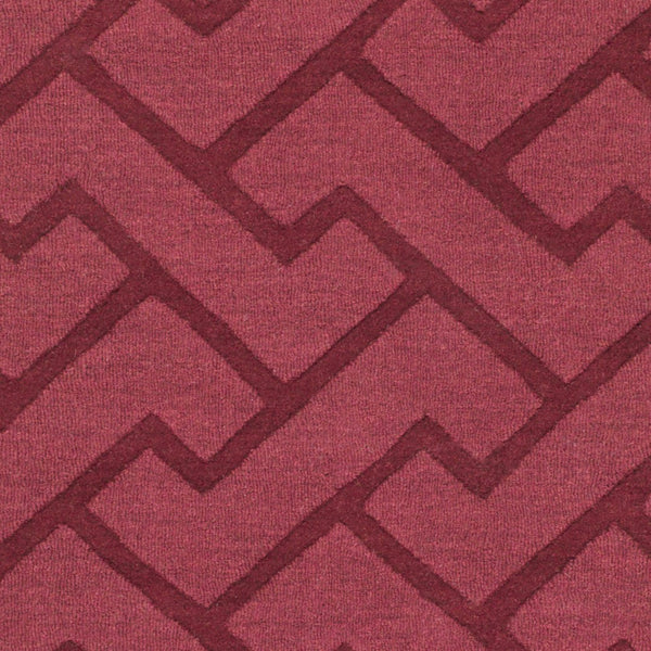Surya Mystique 2'6" X 8' Handmade Wool Rug - Modern Decor Essential With Exquisite Craftsmanship & Style Plum Wool M5439-268