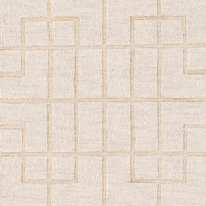Surya Mystique 2'6" X 8' Handmade Wool Rug - Modern Decor Essential With Exquisite Craftsmanship & Style Ivory Wool M5441-268