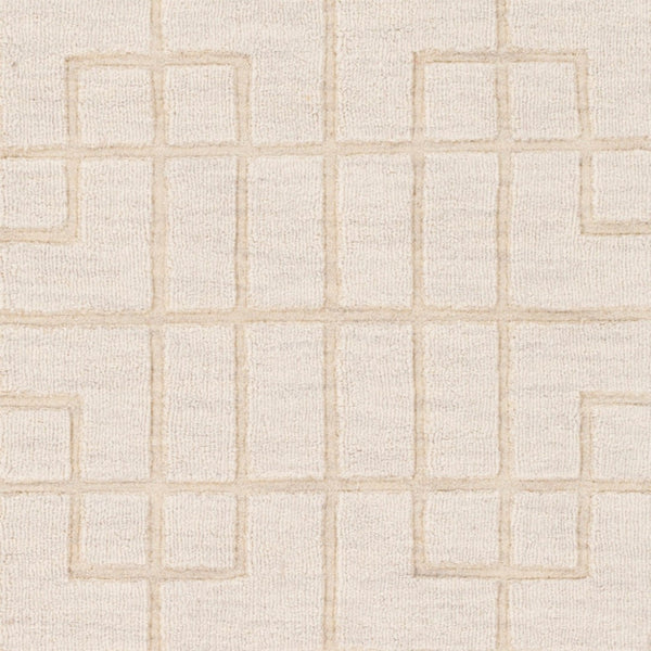 Surya Mystique 2'6" X 8' Handmade Wool Rug - Modern Decor Essential With Exquisite Craftsmanship & Style Ivory Wool M5441-268