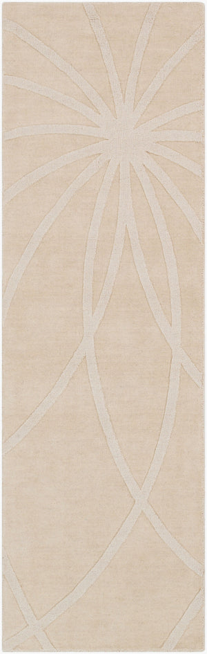 Surya Mystique 2'6" X 8' Handmade Wool Rug - Modern Decor Essential With Exquisite Craftsmanship & Style Wheat Wool M5459-268