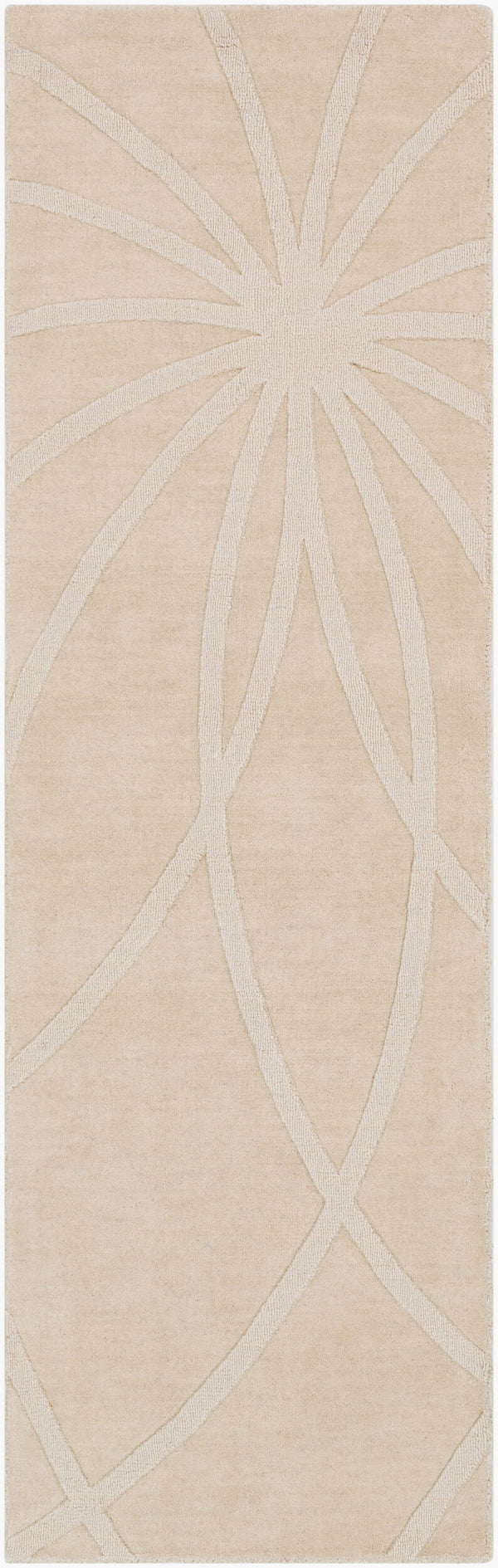 Surya Mystique 2'6" X 8' Handmade Wool Rug - Modern Decor Essential With Exquisite Craftsmanship & Style Wheat Wool M5459-268