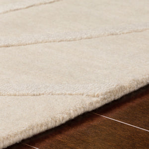 Surya Mystique 2'6" X 8' Handmade Wool Rug - Modern Decor Essential With Exquisite Craftsmanship & Style Wheat Wool M5459-268