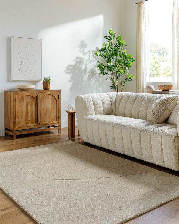 Livabliss Mystique Hand-loomed Wool Accent Rug Artisan Crafted in India for Entryways and Bedrooms Beige, Sandston 2' x 3' M5475-23