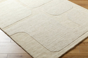 Livabliss Mystique Hand-loomed Wool Area Rug Artisan Crafted for Entryway or Bedside Accent Beige, Sand 5' x 7'6" M5476-576