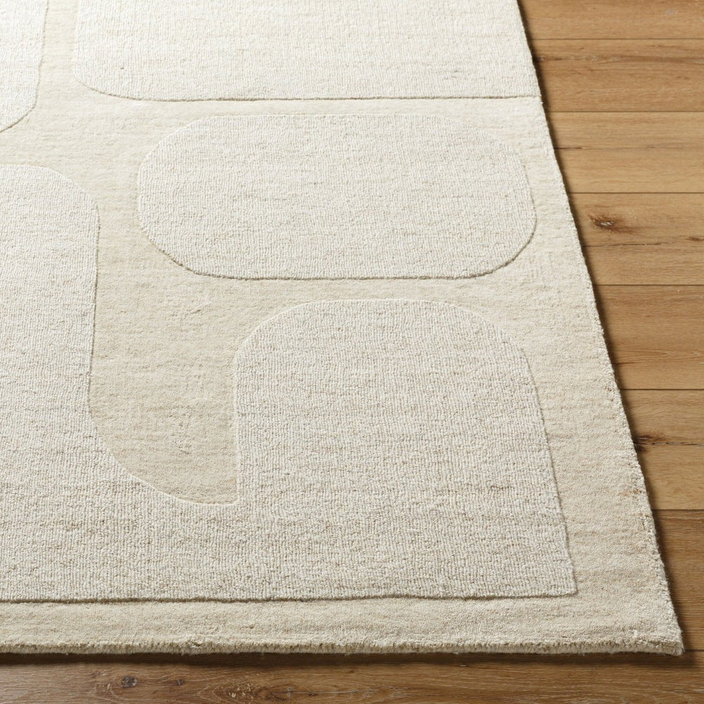 Livabliss Mystique Hand-loomed Wool Area Rug Artisan Crafted for Entryway or Bedside Accent Beige, Sand 5' x 7'6" M5476-576