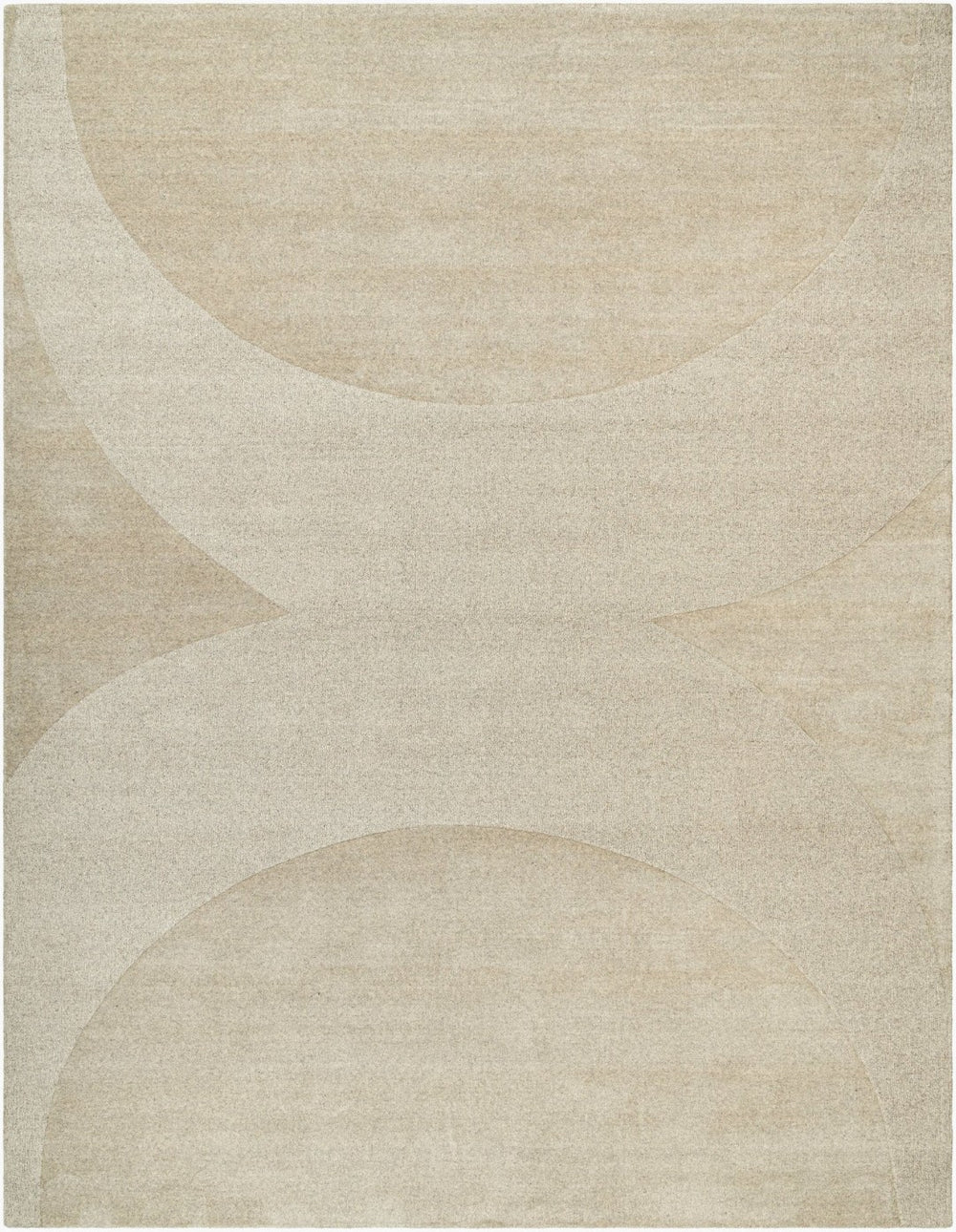 Livabliss Mystique Hand Loomed Wool Accent Rug Soft Medium Pile for Entryways and Cozy Nooks Beige, Taupe 8' x 10' M5478-810