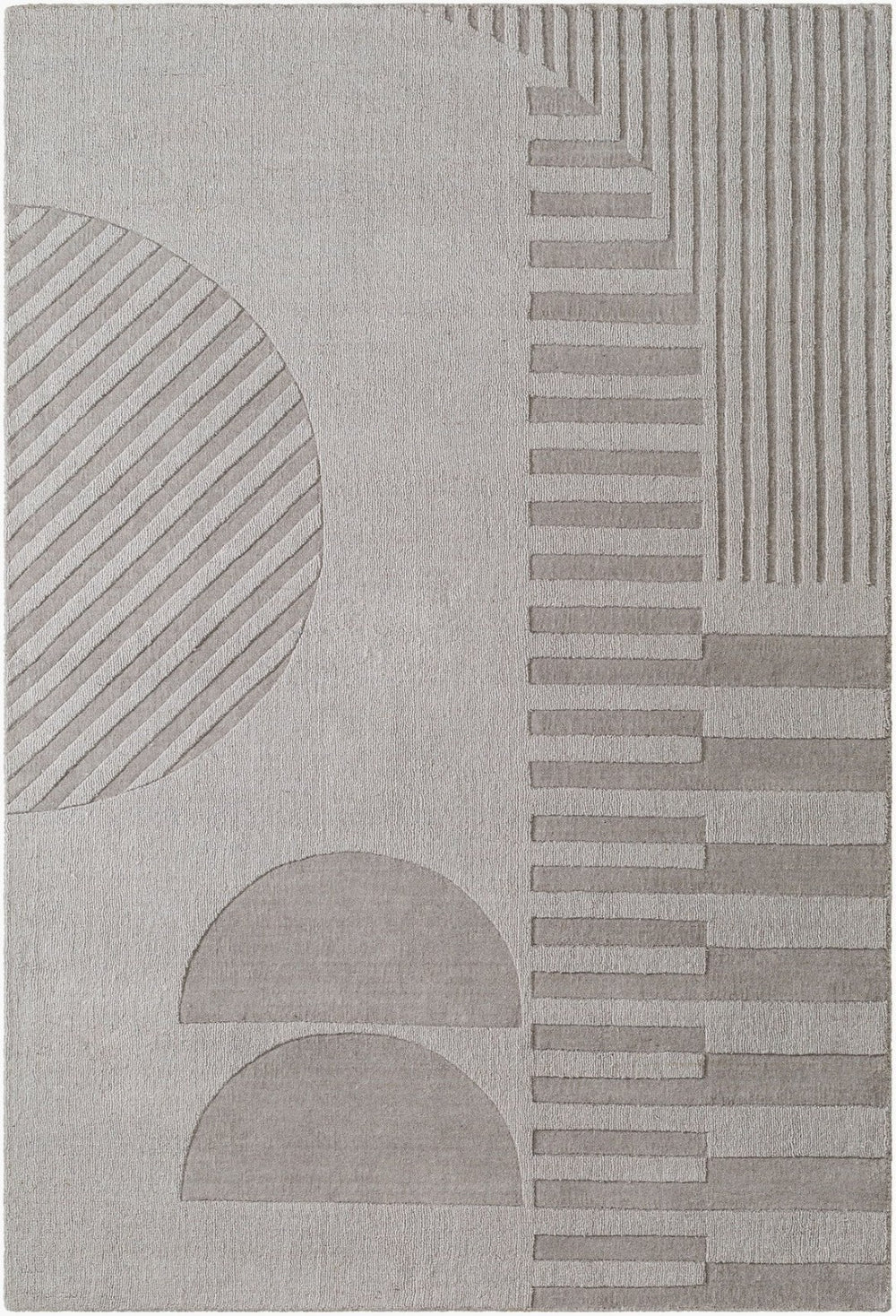 Livabliss Mystique Hand-loomed Wool Accent Rug Artisan Crafted for Entryway or Bedside Decor Taupe, Stone Gr 2' x 3' M5480-23