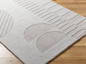 Livabliss Mystique Hand-loomed Wool Accent Rug Artisan Crafted for Entryway or Bedside Decor Taupe, Stone Gr 2' x 3' M5480-23
