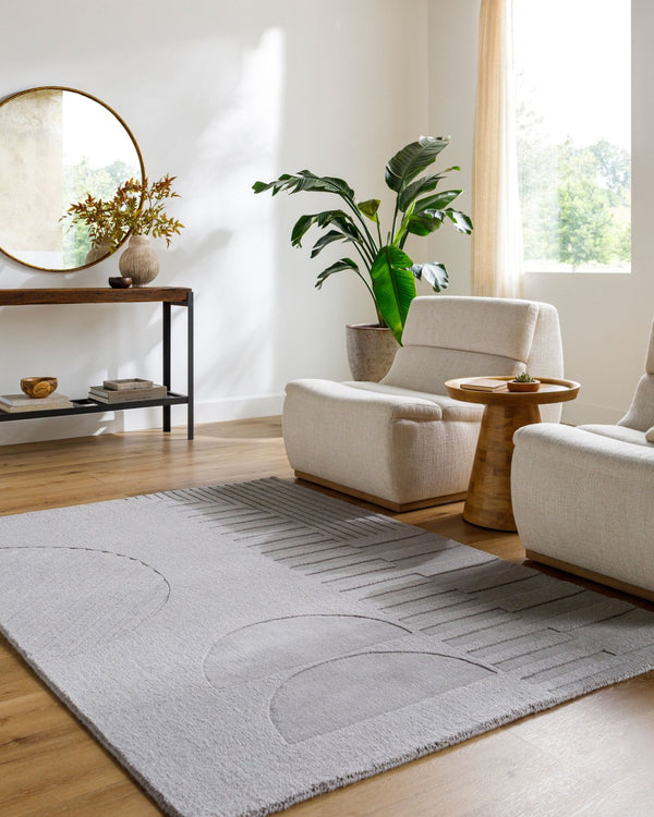 Livabliss Mystique Hand-loomed Wool Accent Rug Artisan Crafted for Entryway or Bedside Decor Taupe, Stone Gr 2' x 3' M5480-23
